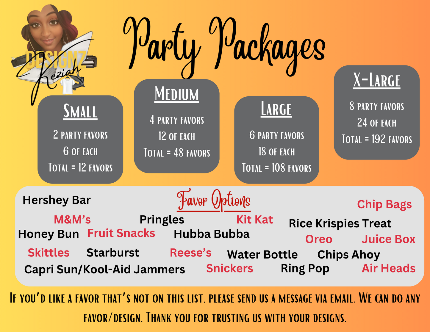 Minnie's Bowtique Party Package
