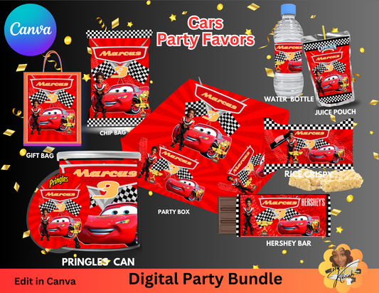 Cars Digital Favor Bundle