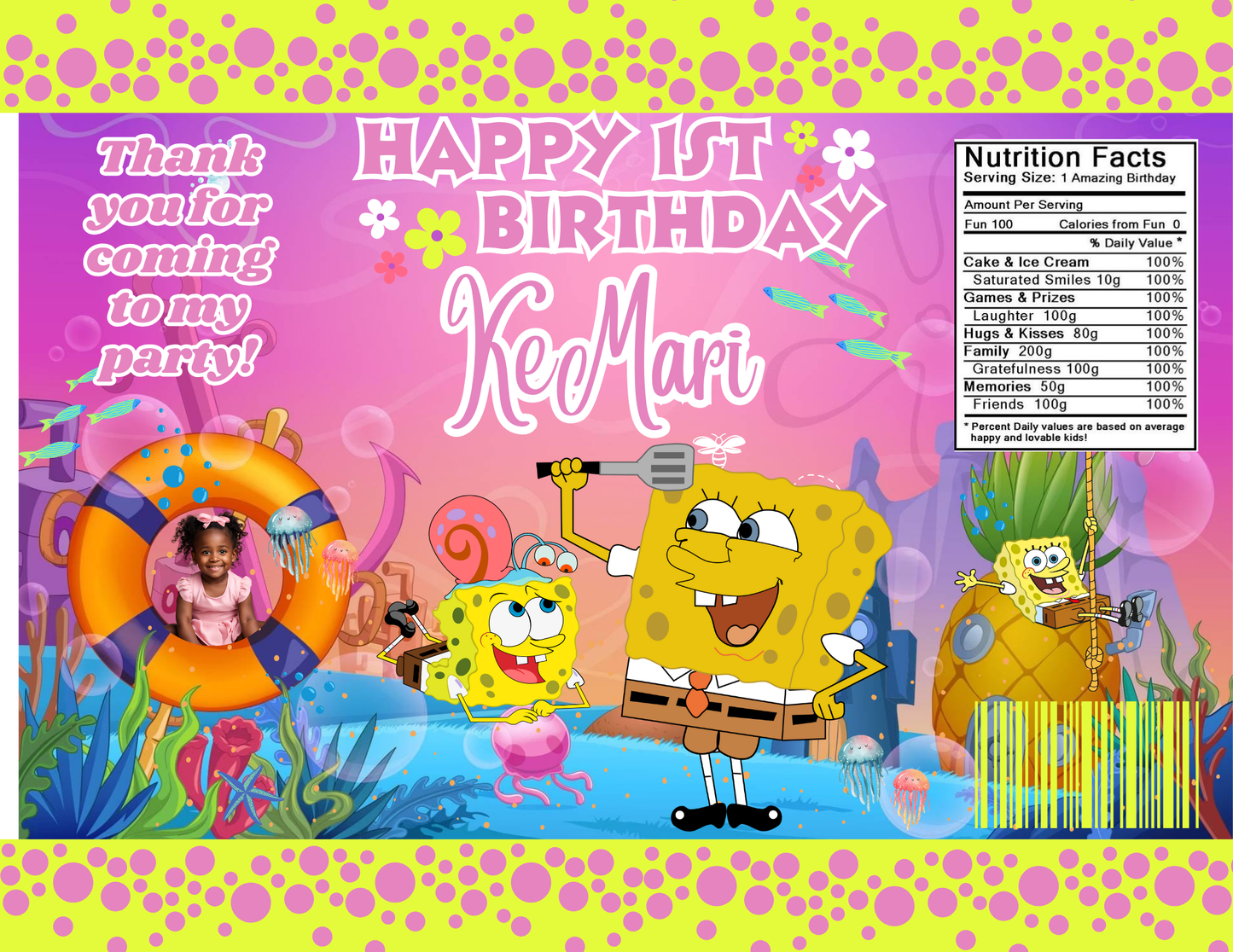 Spongebob Party Package