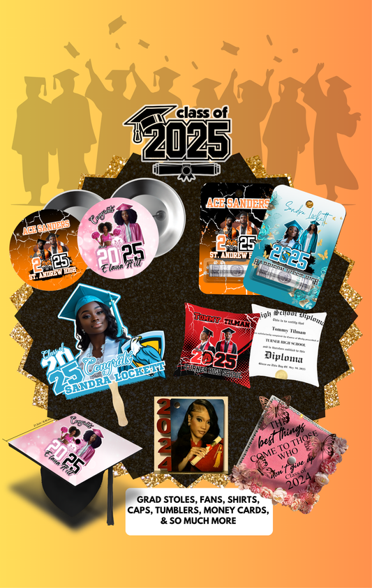 Graduation Accessories - Buttons, Fans, Keychains, etc.