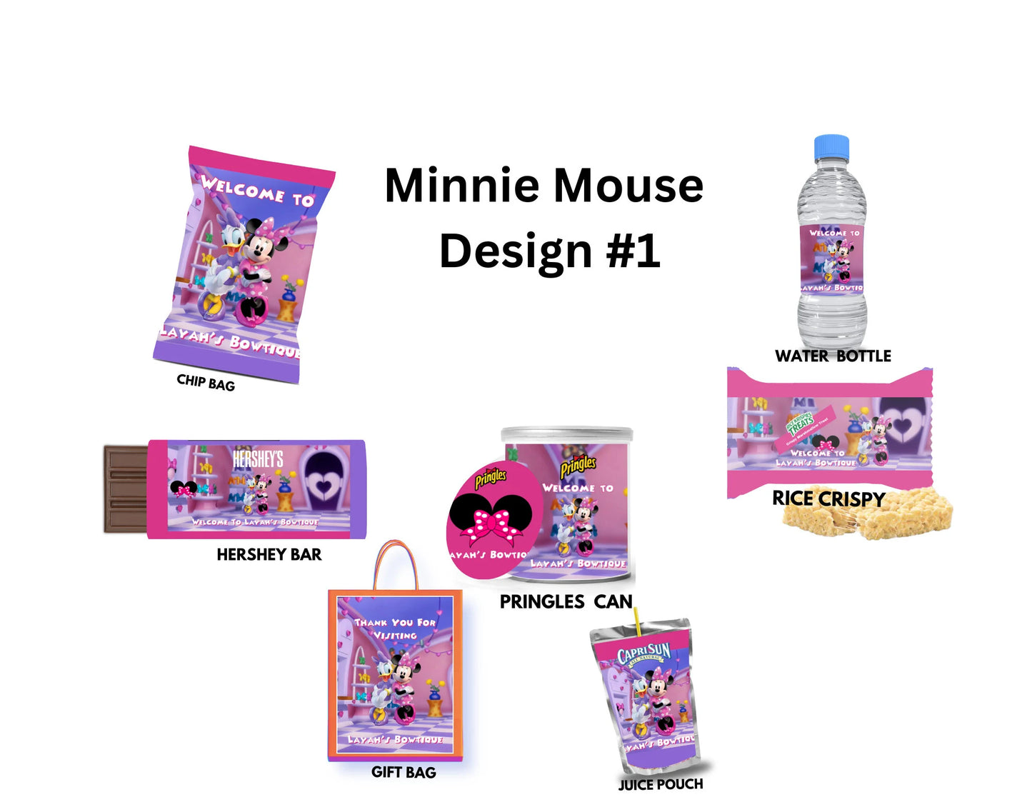Minnie's Bowtique Party Package
